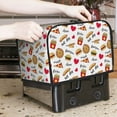 thumbnail image 7 of Yiaed Fast Food Print Two Slice Bread Machine Cover, Universal Size Kitchen Appliance Cover for Bread Machine,Bread Machine Cover, 7 of 7