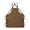 Brown, variant on Heavy Canvas Cross Back Work Apron for Men Women, Leather Strap Multi Pocket Craftsman Apron, Adjustable Metal Buckle, 6 Colors for Workshop Cafe, for Home Kitchen and Daily Use