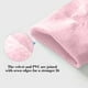 thumbnail image 5 of Guantes de goma de látex rosa impermeables para lavar platos, 2 pares de guantes de limpieza del hogar con forro de felpa y palma estampada de tamaño medio largo para lavado, jardinería, 5 of 6