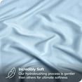 thumbnail image 3 of Bare Home Ultra-Soft Fitted Sheet + Pillowcase Set - Premium 1800 Collection - Deep Pocket - Queen, Light Blue, 3 of 7