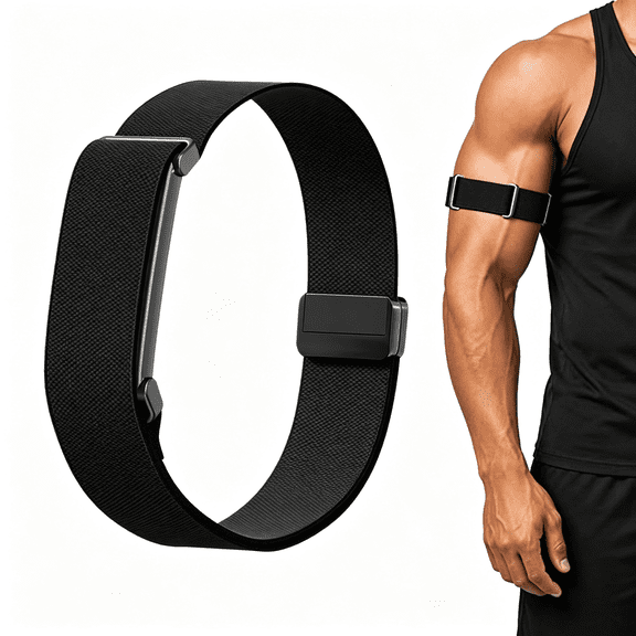 TUWAFE Nylon Bicep Bands Compatible with Air Straps Replacement | Soft Weave Stretchy Breathable Sport Arm\/Ankle Wristbands Magnetic Clasp for Men Women Running Swimming
