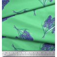 thumbnail image 2 of Soimoi Poly Georgette Fabric Lavender Flower Printed Fabric 1 Yard 42 Inch Wide, 2 of 3