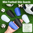 thumbnail image 4 of Lsupdaol 3 Pairs Mini Soccer Shin Guards Extra Miniature Shin Pads 3.74 x 2.36 Inches Small Football Guards for Youth Adults Men Women Players Protective Sports Equipment, 4 of 7