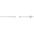 thumbnail image 2 of Mother of Pearl and Cubic Zirconia Flower Bracelet for Women in 925 Sterling Silver with Rose Gold Plating 7-8 Inches Long Adjustable Lobster Claw by Lavari Jewelers, 2 of 4