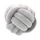 thumbnail image 4 of Nudo Almohada Bola Grueso Cómodo Almohadas Anudadas Para Sala De Estar Hogar Sofá Gris Claro, 4 of 9