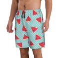 thumbnail image 2 of Naloa Watermelon Men's Beach Shorts, Surfing shorts, Swim trunks, Quick Dry Swim Trunks for Surfing Beach Fun - Large, 2 of 9