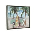 thumbnail image 3 of Stupell Summer Waves Tropical Van Surfboards Landscape Painting Gray Floater Framed Art Print Wall Art, 3 of 6