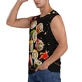thumbnail image 3 of Bixox Men's Sushi Printed Shirt Sleeveless Fitness Tank Top-Large, 3 of 7