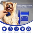 thumbnail image 6 of 3 Pieces Pet Lice Combs Dog Grooming Flea Comb Cat Tear Stain Comb For Removal Dandruff, Hair Stain, Nit, 6 of 6
