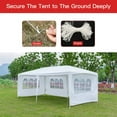 thumbnail image 4 of FDW 10' x 20' White Outdoor Canopy, Waterproof Corrosion Resistant Easy Setup, 4 of 7