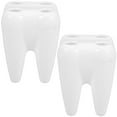 thumbnail image 4 of Myenne Tooth Shaped Toothbrush Holder Toothbrush Organizer Bathroom Accessory Multi-Slot Toothbrush Rack for Toothbrush Storage, 4 of 10