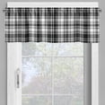 thumbnail image 2 of Ambesonne Abstract Window Valance, British Tartan Pattern, 54" X 18", White Black, 2 of 5