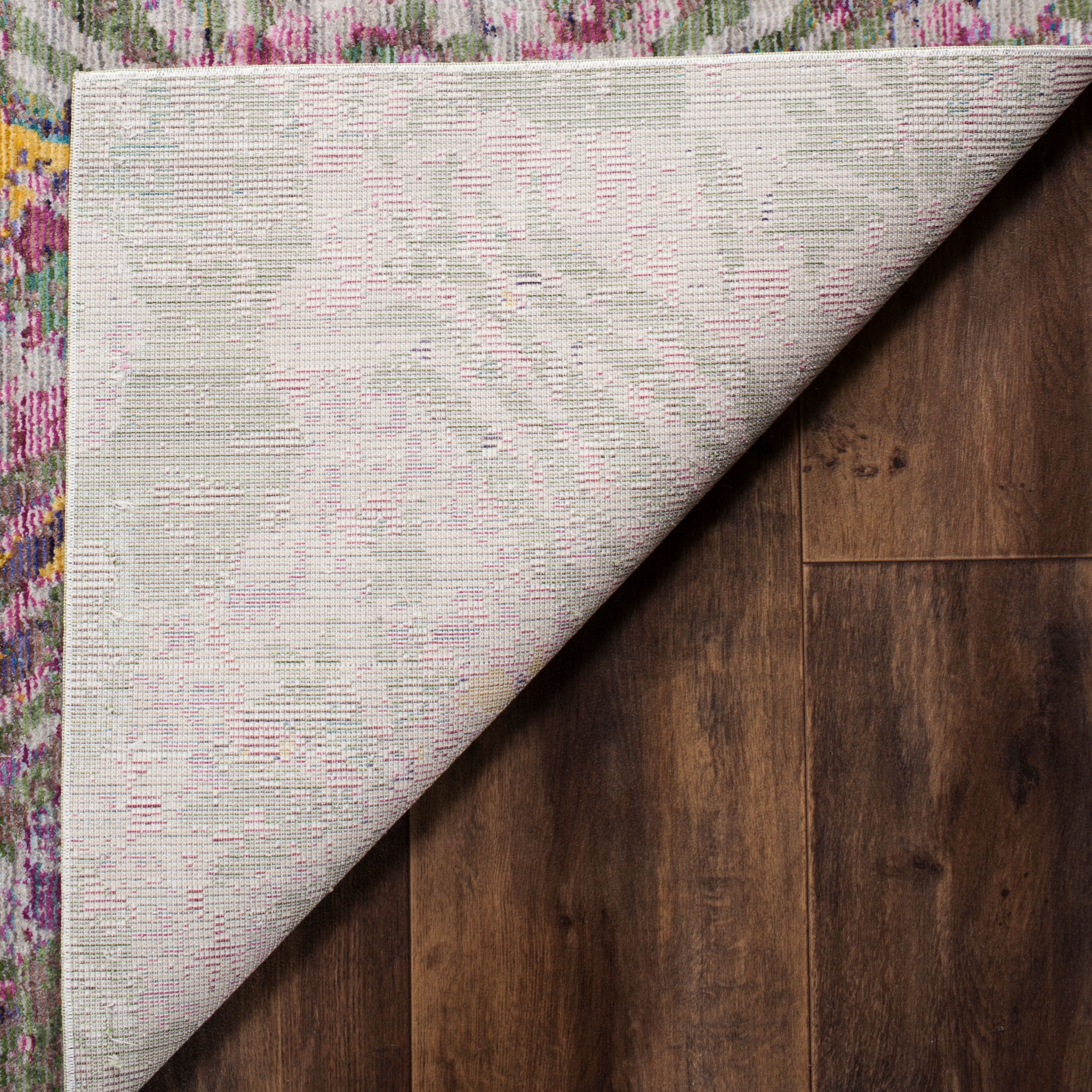 SAFAVIEH Valencia Rowland Vintage Floral Polyester Area Rug, Multi, 9' x 12'