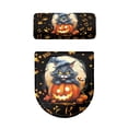 thumbnail image 2 of HELLHERO Soft Toilet Seat Cover Set & Stretch Fit Elastic Bottom Adjustable with 2 Piece Bathroom Toilet Cozy Set, Happy Halloween, 2 of 7
