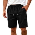 thumbnail image 4 of Mens Cargo Shorts Multi-Pockets Elastic Drawsrting Waist Outdoor Hiking Fihsing Short Pants Dad Gifts, 4 of 8