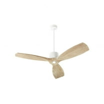 30643-8-Quorum Lighting-Lurus - 3 Blade Ceiling Fan-14.13 Inches Tall and 64 Inches Wide-Studio White Finish-Weathered Gray Blade Color