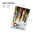 thumbnail image 5 of Lantern Press 1000 Piece Jigsaw Puzzle, Banff, Canada, Ski, Colorful Skis, 5 of 5