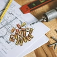 thumbnail image 5 of FUTUREORYY 100pcs Cylindrical Nut Inserts For Woodworking Tools Assembly, 5 of 5