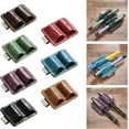 thumbnail image 2 of Leather Pen Clip Holder Double Hole Pen Clip Holder Notebook Pen Holder with Pocket Clip for Journal Notebook Planner, 2 of 9