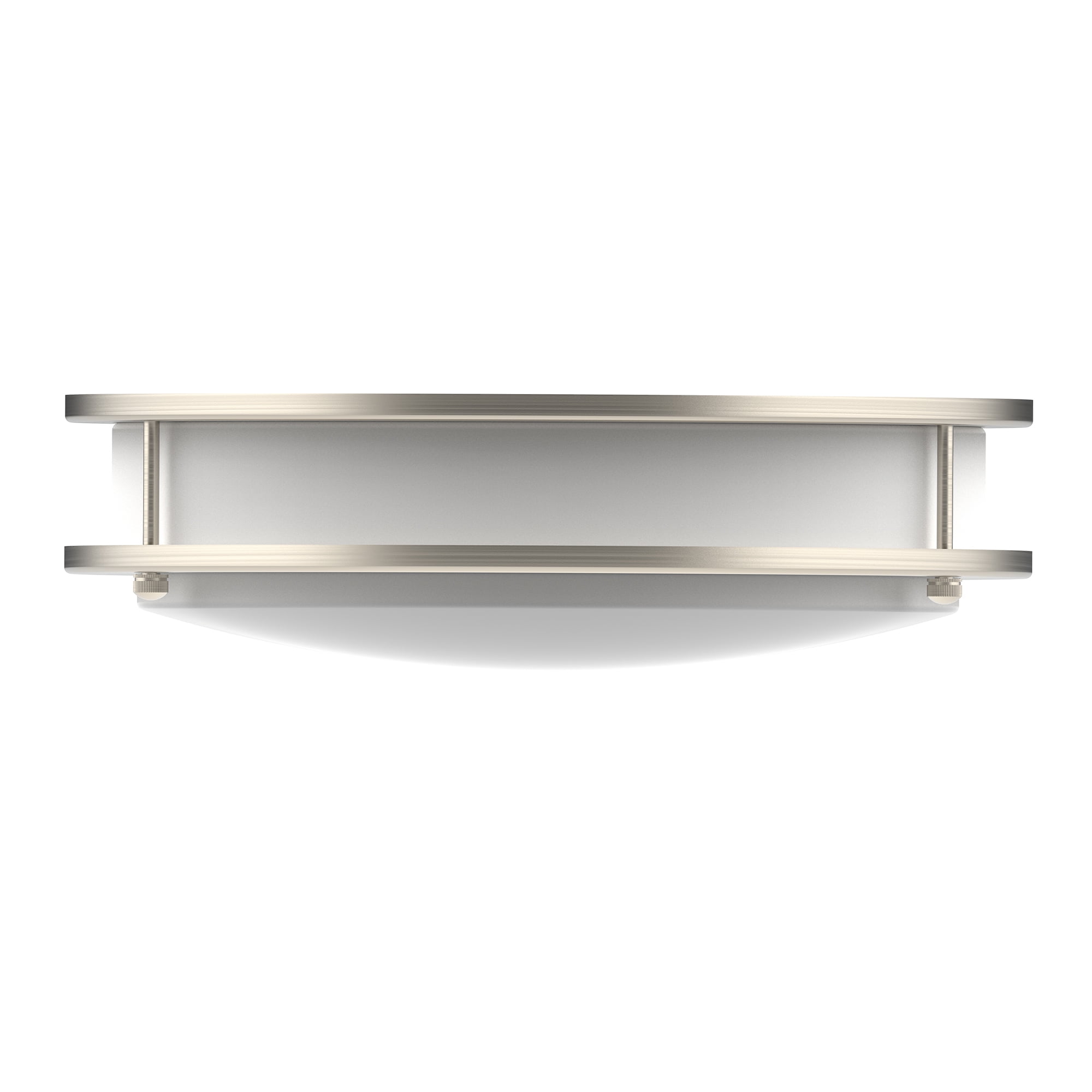 LED Ceiling Light Flush Mount 10 Inch 2-Pack Dimmable Surface Mount 4000K Bright White Brushed Nickel Light Fixture for Kitchen, Hallway, Bathroom, Bedroom