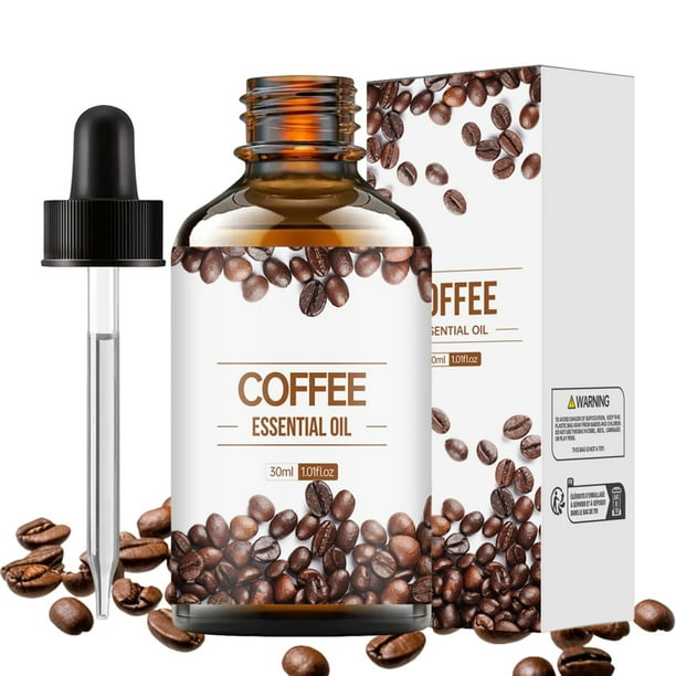 Aceite esencial de café, esencias de café, aceite de café antiarrugas, esencias hidratantes, aceite de café para aromaterapia, apto para jabón y cuidado del cabello, 30 ml, cuidado de la piel