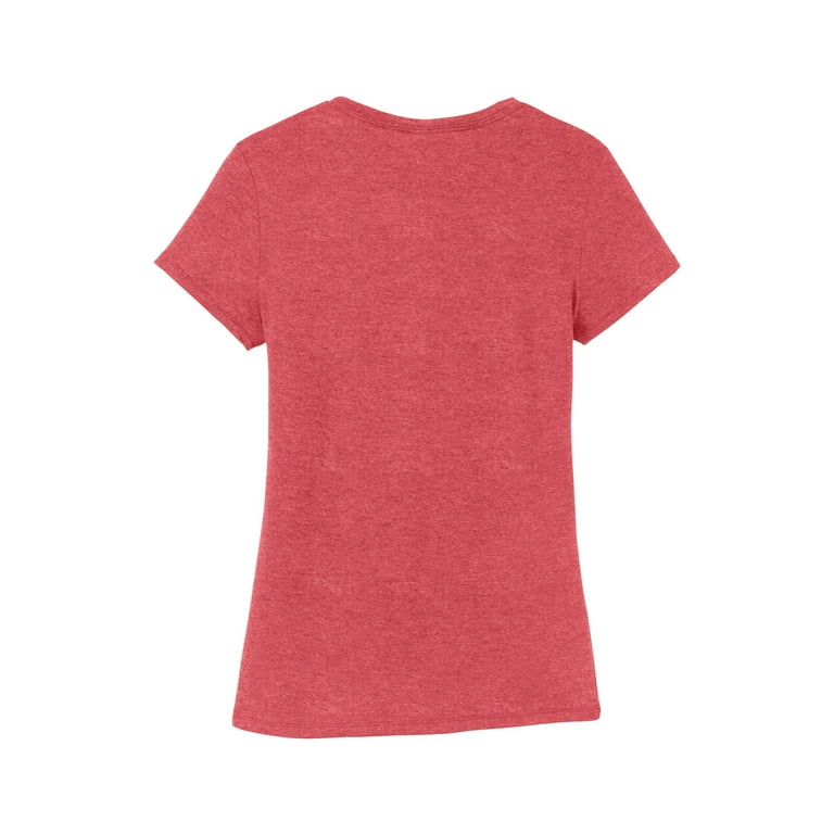 District Made Ladies Perfect Tri Crew Tee-2XL (Red Frost