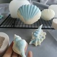 thumbnail image 4 of Moldes de vela 3d para hacer velas, loción de jabón, barra de baño Bdiy, adornos de habitación, caracol 03,11 Feliz Sencillez, 4 of 5