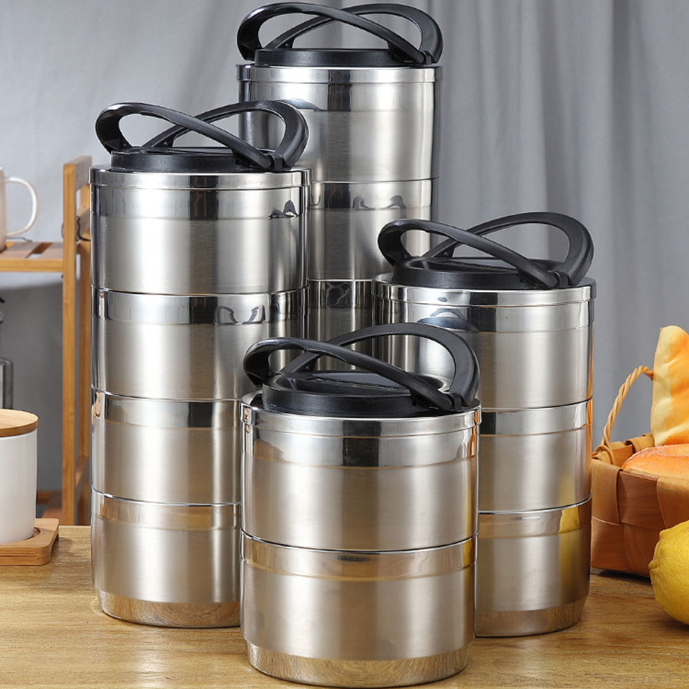 Windfall Bento Lunch Box Stackable Stainless Steel Thermal Lunch Box Leakproof Lunch Containers for Kids,Adults,Men,Women
