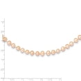 thumbnail image 3 of 14K Yellow Gold Pearl Chain Necklace 5-6 mm Pink Near Round Freshwater Cultured 18 inch 5.5, 3 of 3