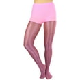 thumbnail image 4 of ToBeInStyle Womens Shine & Shimmer Metallic Pantyhose Opaque Lurex Tights - Neon Pink - One Size, 4 of 7