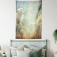 thumbnail image 4 of Vintage Tapestry, Magical Sky Looks Like Dream Space with Sun Rays Celestial Miracle Atmosphere Photo, Wall Hanging for Bedroom Living Room Dorm Decor, 40W X 60L Inches, Blue White, by Ambesonne, 4 of 5
