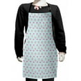 thumbnail image 1 of Dog Lover Kids Apron, Pug Heart Glasses in Donuts Striped Backdrop, Boys Girls Apron Bib with Adjustable Ties for Cooking Baking Painting, Multicolor, by Ambesonne, 1 of 2