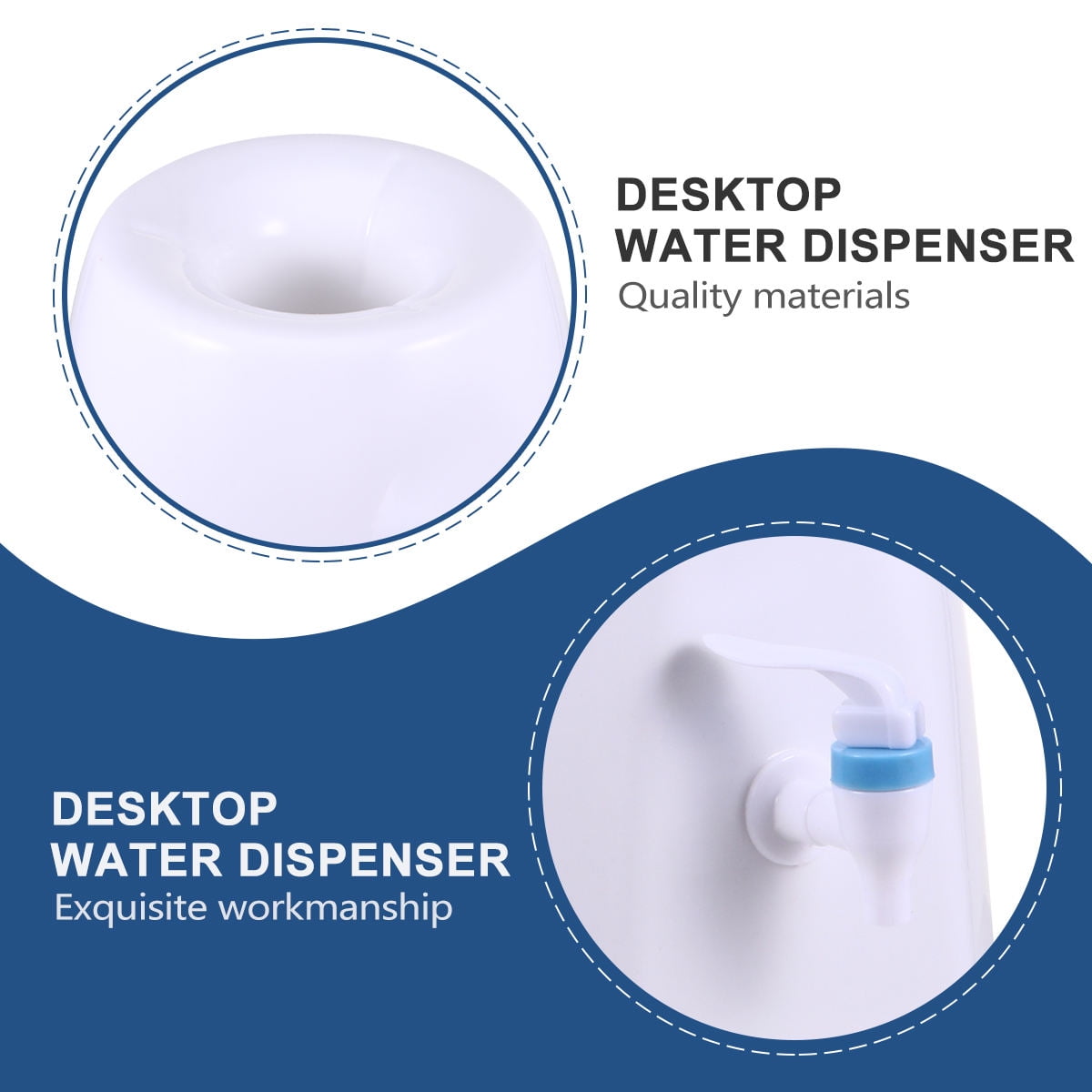 TAILTOSS Plastic Countertop Water Dispenser Stand for Bottled Water, Easy Access to Clean Drinking Water for Home and Office Use