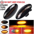 thumbnail image 2 of Luz LED dinámica de posición lateral yuxing Para coche Señal de giro Para APV Alto Vitara Ignis Jimny SX4 Color negro, 2 of 5