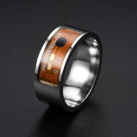 Weloille NFC Mobile Phone Smart Stainless Steel Wireless Radio Frequency Communication Water Resistance Jewelry