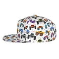thumbnail image 3 of Fotbe Cartoon Monster Trucks1 Flat Bill Visor Cap Classic Snapback Hat Polyester Foam Trucker Hat Trucker Cap Adjustable Baseball Cap, 3 of 9