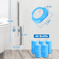 thumbnail image 5 of MYSPRI Disposable Toilet Bowl Brush Cleaner & Holder with 40 Toilet Bowl Scrubber Refill, 5 of 7