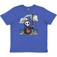 thumbnail image 3 of Inktastic Halloween Trick or Treating Cute Grim Reaper Youth T-Shirt, 3 of 5