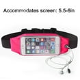 thumbnail image 2 of Outdoor sports phone pockets men women running casual touch screen belts multi-functional - rose red, 2 of 5