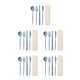 thumbnail image 1 of Inteprter 4 unids/set juego de cubiertos de creatividad tenedor de paja de trigo palillos cuchara portátil reutilizable juego de vajilla con caja de Type5 NO5 Inteprter CBP592462, 1 of 6