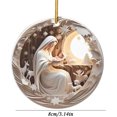 thumbnail image 3 of Handmade Acrylic Ornament Depicting Birth Suitable for Christmas Tree and Seasonal Home Decors, 3 of 5