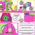 thumbnail image 3 of 5pc Kids Play Tent for Toddler with 1 Baby Ball Pits, 2 Baby Crawl Tunnels, 2 Pop Up Tents, Indoor Outdoor Playhouse Toys for Boys/Girls, Gift Target Game with 4 Dart Balls, 3 of 7