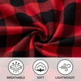 thumbnail image 6 of LANBAOSI Mens Pajamas Set Short Sleeve T-shirt and Plaid PJ Pants Set Soft Lounge Set, 6 of 8