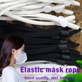 thumbnail image 4 of 5mm Round Elastic Band Polyester Cord Face Dust Mask DIY Sewing Craft Stretchy Ear Rope Strap 20cm, 4 of 7