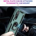 thumbnail image 6 of Compatible with Samsung Galaxy Z Fold 3 Protective Case,Heavy Duty Shockproof Armor Phone Case with 360° Rotating Metal Ring Holder Kickstand Military Grade Protection Rugged Cover,Darkgreen, 6 of 8