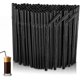 thumbnail image 1 of 600 Pcs Plastic Straws, Black Reusable Straws For Drinks From Bar Party Home, 22 Cm (calibre 6 Mm) ABR, 1 of 5