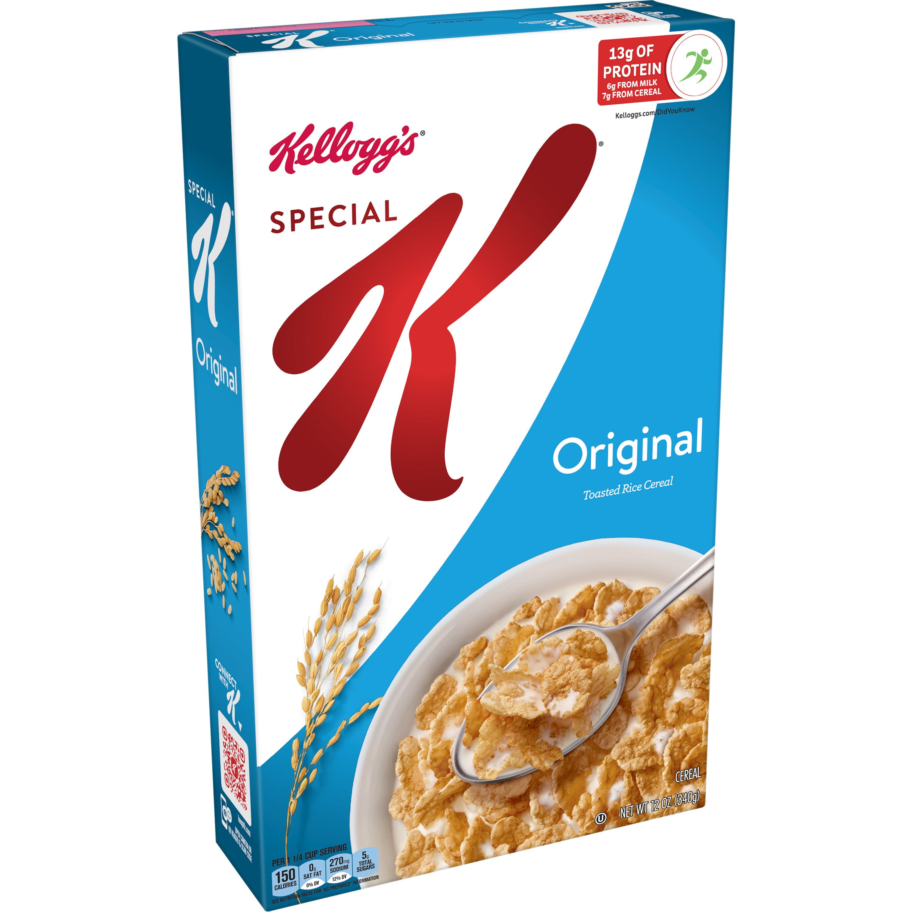 Kellogg's Special K Breakfast Cereal, Original, Made with Folic Acid B