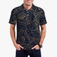 thumbnail image 1 of Fotbe Copper-Gold Gloss Outline Rose Camiseta Polo de Golf para Hombre con Estampado – Camisa Deportiva Transpirable con Cuello Abotonado-XX-Large, 1 of 6