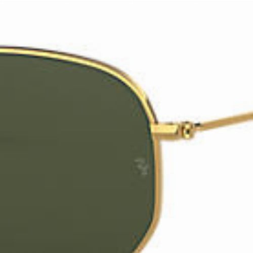 Ray Ban Gold Metal Sunglasses RB3548N 001 Hexagonal Flat Ray Ban Gold Metal Sunglasses RB3548N 001 Hexagonal Flat