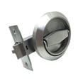 thumbnail image 1 of Tnarru Boutons Ronds Anneaux Poignées Verrou Poignée de Porte Pièces de Verrou Bouton de Porte Encastré en Acier Inoxydable Verrou Extérieur pour Corridor Débarras Verrou Simple, 1 of 8